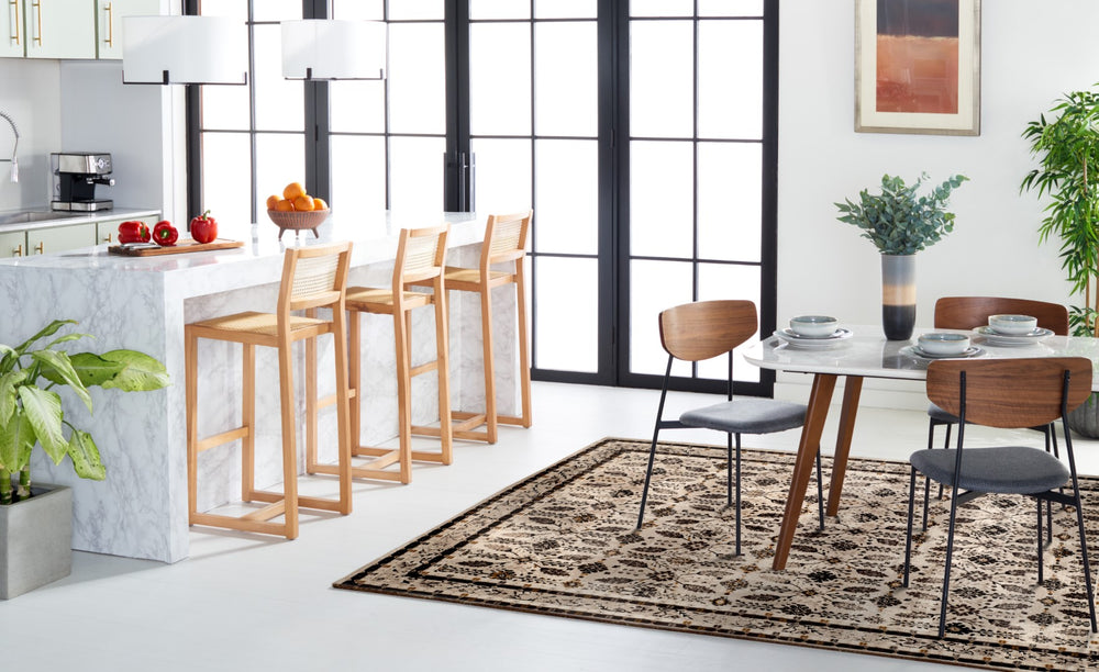 Safavieh Serenity 208 Power Loomed Rug Creme / Brown 8' x 10'