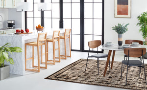 Safavieh Serenity 208 Power Loomed Rug Creme / Brown 8' x 10'