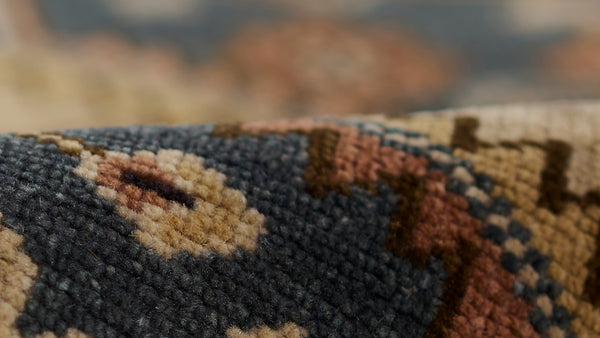 Momeni Serab SRB-1 Hand Woven Traditional Medallion Indoor Rug Blue 10' x 14'