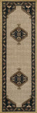 Momeni Serab SRB-1 Hand Woven Traditional Medallion Indoor Rug Blue 10' x 14'