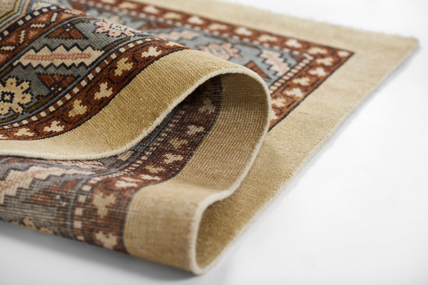 Momeni Serab SRB-1 Hand Woven Traditional Medallion Indoor Rug Blue 10' x 14'