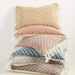 Jaipur Living Jaipur Living Odessa Chevron Lumbar Pillow Tassel Trim Woven Poly Indoor Outdoor Gray PLW103731
