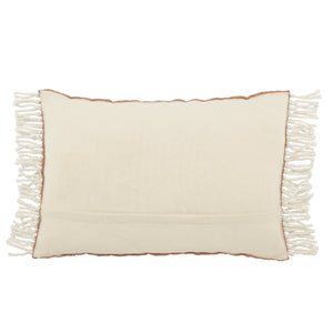 Jaipur Living Jaipur Living Odessa Chevron Lumbar Pillow Cover Tassel Trim Bohemian Indoor Outdoor Mauve PLC102454