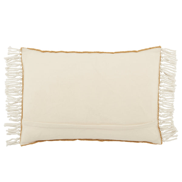 Jaipur Living Jaipur Living Odessa Chevron Lumbar Pillow Tassel Trim Woven Poly Indoor Outdoor Gold PLW103733