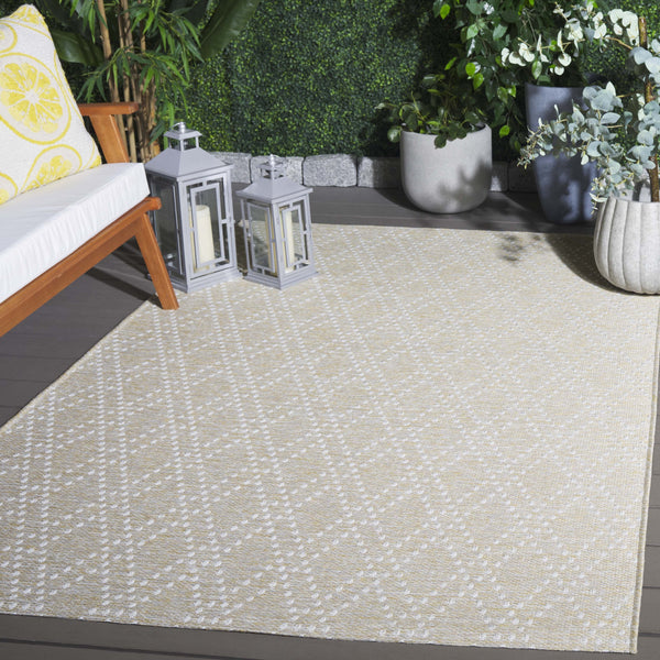 Safavieh Sunset Vibrant Area Rug - Medium Size Power-loomed Elegance & Durability For Home Décor Charm Beige ,Yellow 85% Polypropylene,15% Polyester Set850b-5