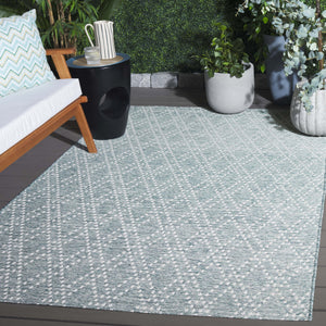 Safavieh Sunset Vibrant Area Rug - Medium Size Power-loomed Elegance & Durability For Home Décor Charm Aqua ,Beige 85% Polypropylene,15% Polyester Set850j-5