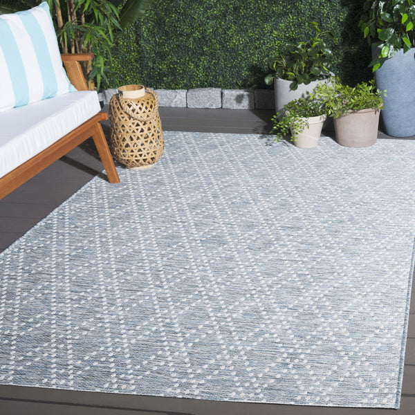 Safavieh Sunset Vibrant Area Rug - Medium Size Power-loomed Elegance & Durability For Home Décor Charm Blue ,Grey 85% Polypropylene,15% Polyester Set850m-5
