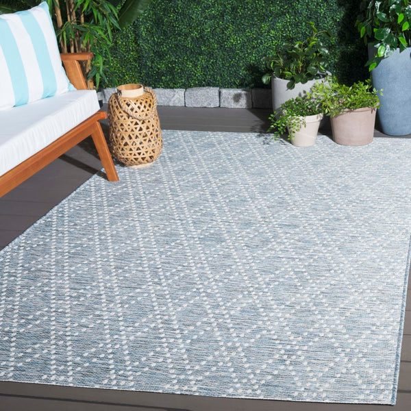 Safavieh Sunset Area Rug - Timeless Beige And Yellow Design For Indoor/Outdoor Comfort And Durability Blue ,Grey 85% Polypropylene,15% Polyester Set850m-9