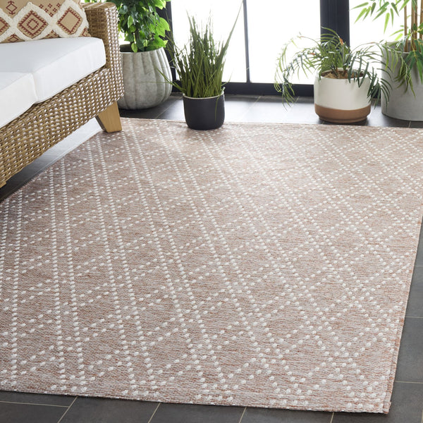 Safavieh Sunset Vibrant Area Rug - Medium Size Power-loomed Elegance & Durability For Home Décor Charm Rust ,Grey 85% Polypropylene,15% Polyester Set850p-5