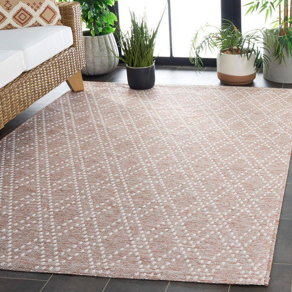 Safavieh Sunset Area Rug - Timeless Beige And Yellow Design For Indoor/Outdoor Comfort And Durability Rust ,Grey 85% Polypropylene,15% Polyester Set850p-9