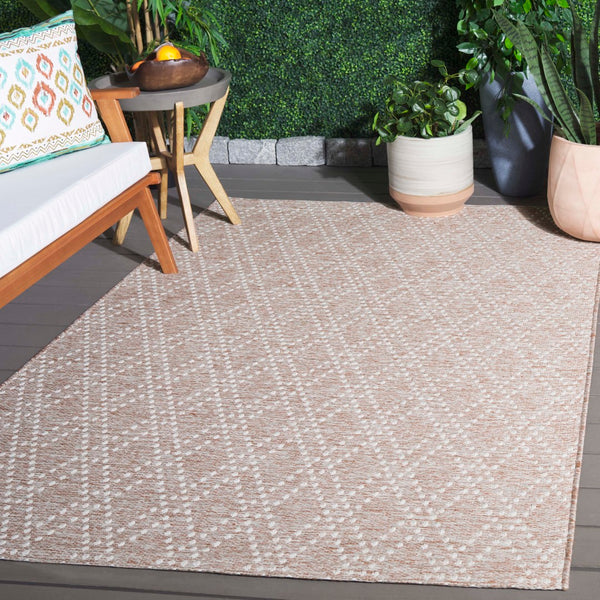 Safavieh Sunset Area Rug - Timeless Beige And Yellow Design For Indoor/Outdoor Comfort And Durability Rust ,Grey 85% Polypropylene,15% Polyester Set850p-9