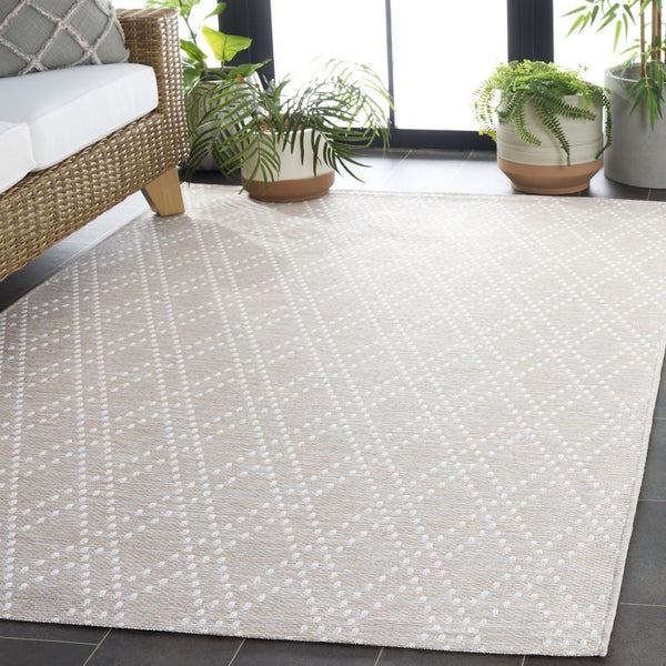 Safavieh Sunset Vibrant Area Rug - Medium Size Power-loomed Elegance & Durability For Home Décor Charm Salmon ,Grey 85% Polypropylene,15% Polyester Set850s-5