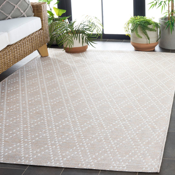 Safavieh Sunset Area Rug - Timeless Beige And Yellow Design For Indoor/Outdoor Comfort And Durability Salmon ,Grey 85% Polypropylene,15% Polyester Set850s-9