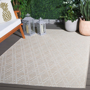 Safavieh Sunset Area Rug - Timeless Beige And Yellow Design For Indoor/Outdoor Comfort And Durability Salmon ,Grey 85% Polypropylene,15% Polyester Set850s-9
