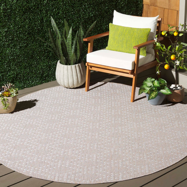 Safavieh Sunset Area Rug - Timeless Beige And Yellow Design For Indoor/Outdoor Comfort And Durability Salmon ,Grey 85% Polypropylene,15% Polyester Set850s-9