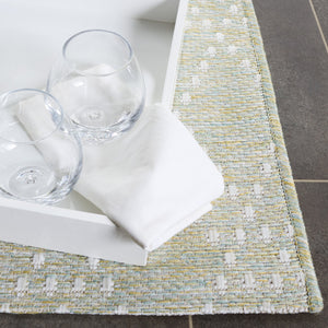 Safavieh Sunset Vibrant Area Rug - Medium Size Power-loomed Elegance & Durability For Home Décor Charm Light Green ,Yellow 85% Polypropylene,15% Polyester Set850y-5