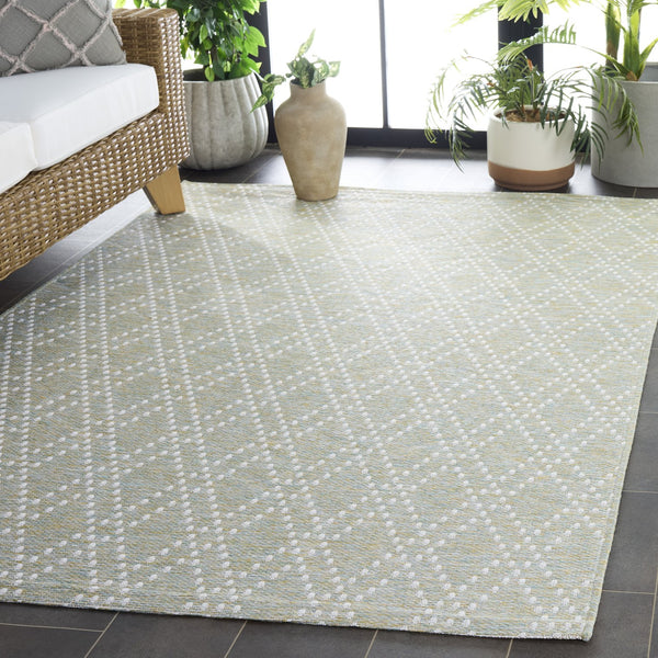 Safavieh Sunset Vibrant Area Rug - Medium Size Power-loomed Elegance & Durability For Home Décor Charm Light Green ,Yellow 85% Polypropylene,15% Polyester Set850y-5