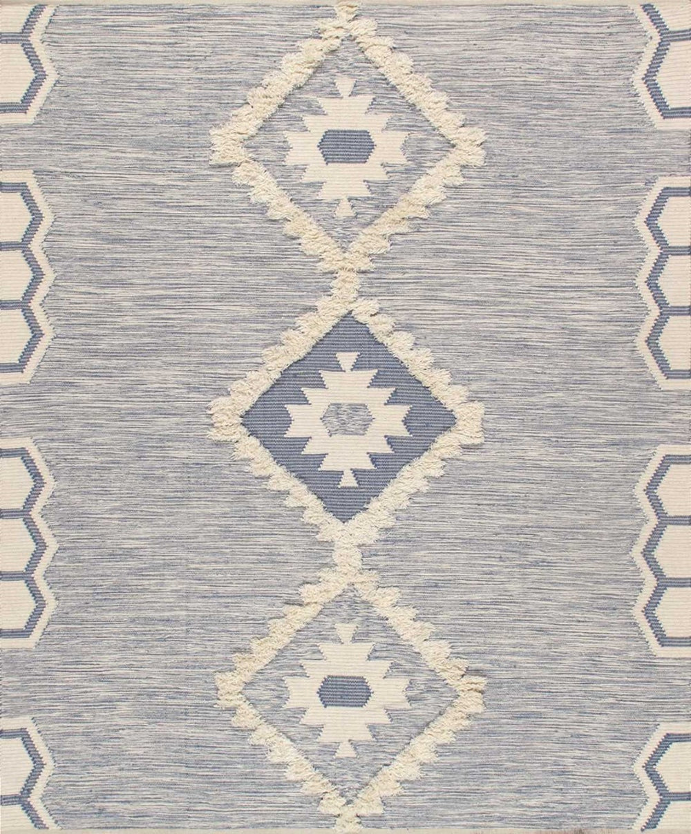 Pasargad Santa Fe Collection Hand-knotted Cotton & Wool Area Rug - Bold Design 8' X 10' Perfect Fit   Sf-03 8x10