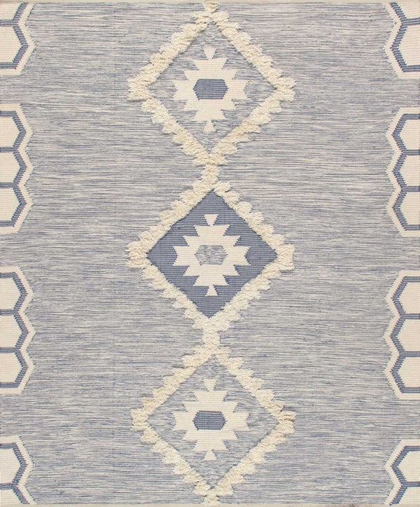 Pasargad Santa Fe Collection Hand-knotted Cotton & Wool Area Rug - Bold Design 8' X 10' Perfect Fit   Sf-03 8x10
