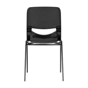 English Elm HERCULES Heavy-Duty Flex Comfort Classroom Chair for Ergonomic Support and Space-Saving Stackability Black SF-CH003-BLK-BLK-GG