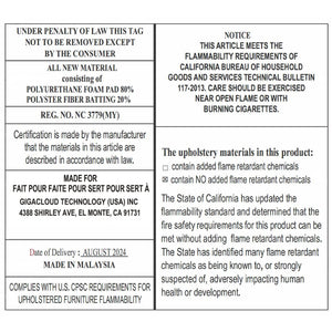 English Elm Queen Upholstered Platform Bed with Oversized Velvet Headboard, Built-In Shelves, Modern Comfort and Support for Relaxation Gray SF000138AAE