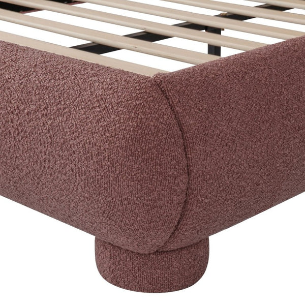 English Elm Twin Metal Daybed with Storage Drawers Powder Coated Iron Frame Guest Room Sofa Red Full SF000218AAJ