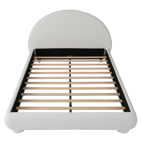 English Elm Twin Metal Daybed with Storage Drawers Powder Coated Iron Frame Guest Room Sofa White Full SF000218AAK
