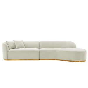 Manhattan Comfort Daria Modern Sofa Ivory SF012-IV