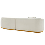 Manhattan Comfort Daria Modern Sofa Ivory SF012-IV