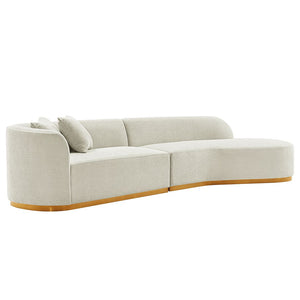 Manhattan Comfort Daria Modern Sofa Ivory SF012-IV