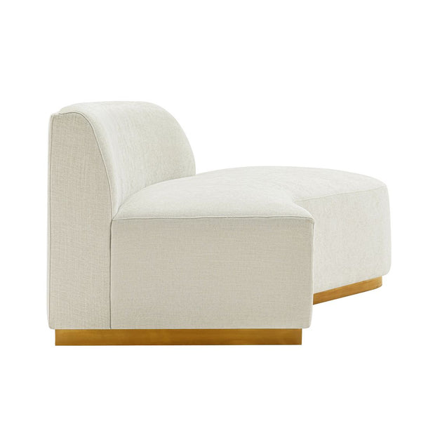 Manhattan Comfort Daria Modern Sofa Ivory SF012-IV