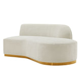 Manhattan Comfort Daria Modern Sofa Ivory SF012-IV