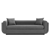 Manhattan Comfort Edmonda Modern Sofa Dark Grey SF014-DG