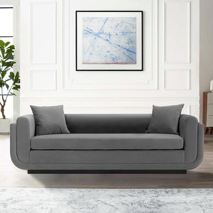 Manhattan Comfort Edmonda Modern Sofa Dark Grey SF014-DG