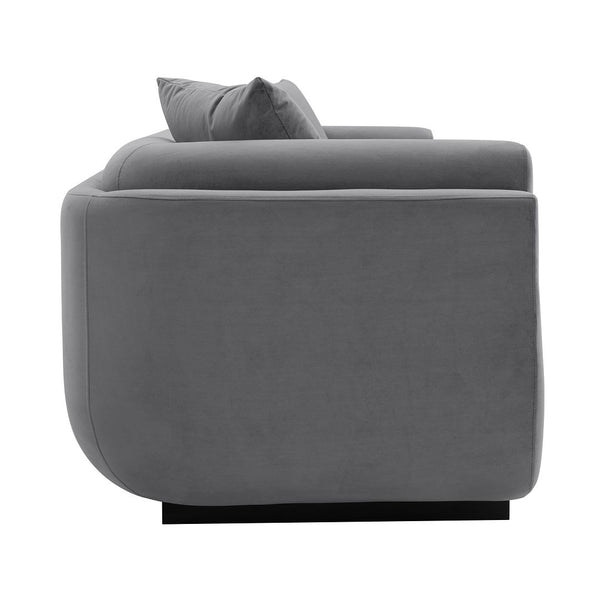 Manhattan Comfort Edmonda Modern Sofa Dark Grey SF014-DG