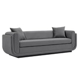 Manhattan Comfort Edmonda Modern Sofa Dark Grey SF014-DG