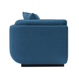 Manhattan Comfort Edmonda Modern Sofa Sapphire Blue SF014-SB