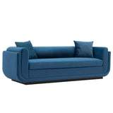 Manhattan Comfort Edmonda Modern Sofa Sapphire Blue SF014-SB