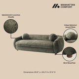 Tribeca Sofa in Olive Green SF015-OG Manhattan Comfort