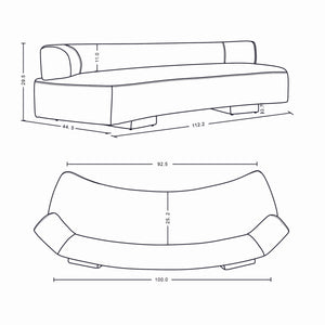 Verandah XL Sofa in Olive Green SF016-OG Manhattan Comfort
