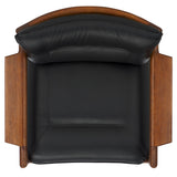 Safavieh Phylis Vegan Leather Accent Chair Black / Brown SFA1007A