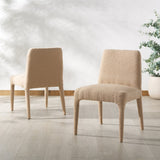 Safavieh Derrick Boucle Dining Chair Oatmeal SFA1008B-SET2