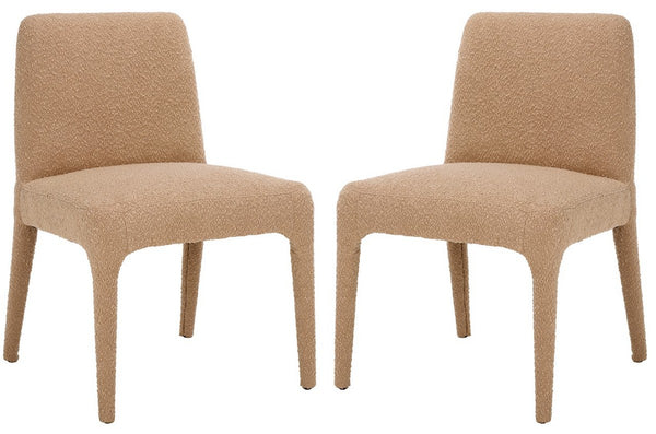 Safavieh Derrick Boucle Dining Chair Oatmeal SFA1008B-SET2