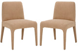 Safavieh Derrick Boucle Dining Chair Oatmeal SFA1008B-SET2