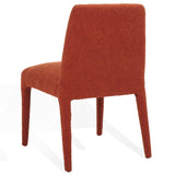 Safavieh Derrick Boucle Dining Chair Rust Orange SFA1008C-SET2