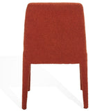 Safavieh Derrick Boucle Dining Chair Rust Orange SFA1008C-SET2