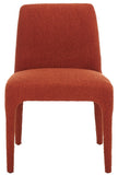 Safavieh Derrick Boucle Dining Chair Rust Orange SFA1008C-SET2