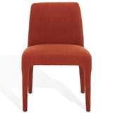 Safavieh Derrick Boucle Dining Chair Rust Orange SFA1008C-SET2