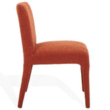 Safavieh Derrick Boucle Dining Chair Rust Orange SFA1008C-SET2