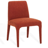 Safavieh Derrick Boucle Dining Chair Rust Orange SFA1008C-SET2